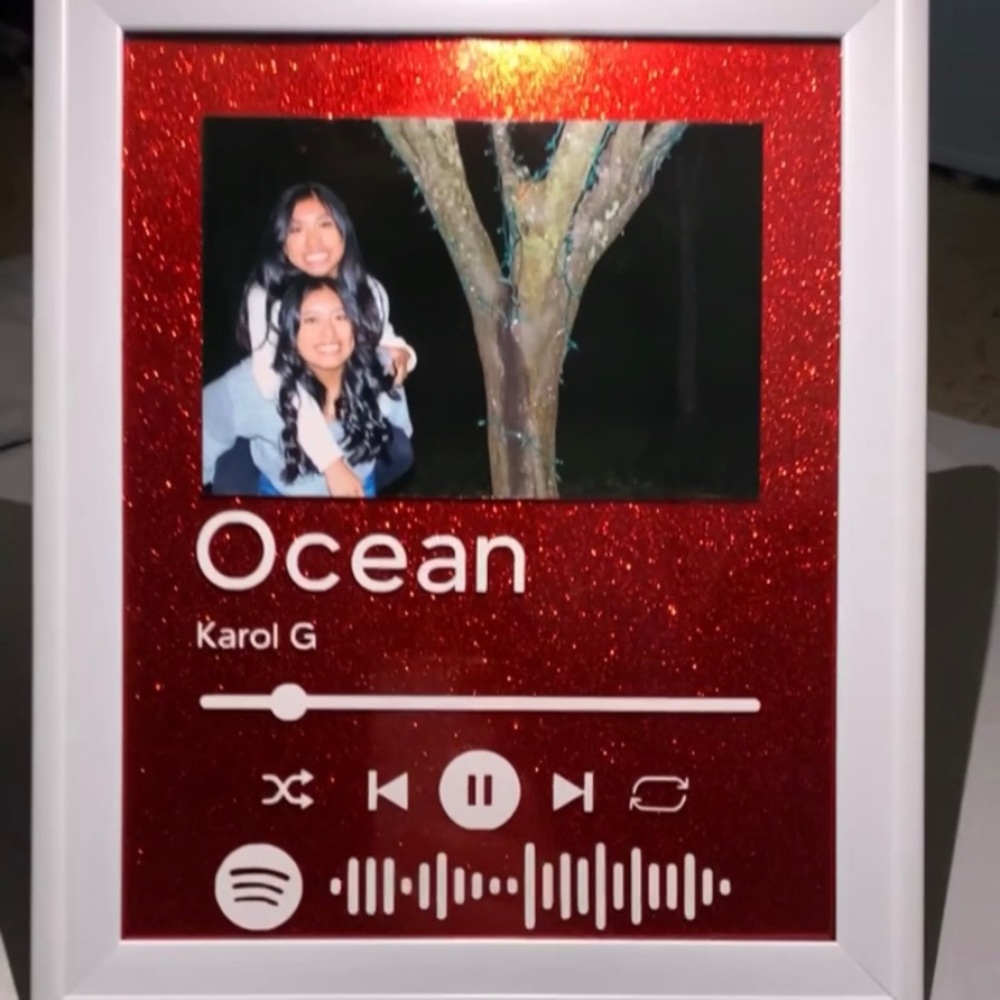 Custom Spotify Glass Album